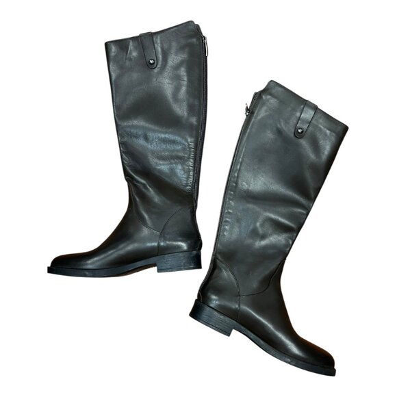 Emanuele Crasto Italian Leather Knee-High Boots - Picture 2 of 4
